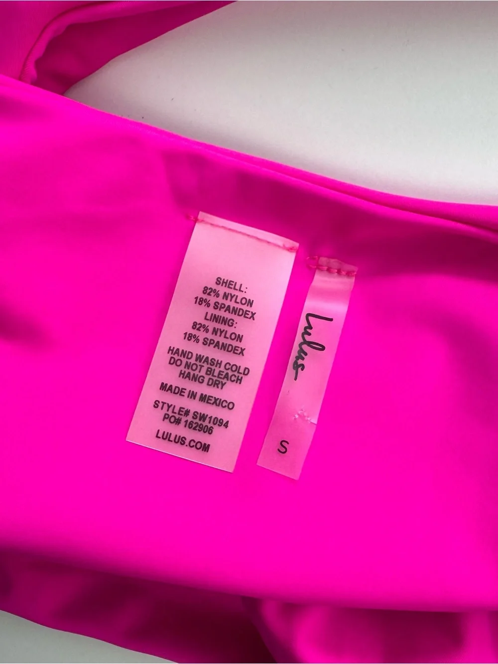 Lulus Women’s Sz S Hot Pink One Piece Cutout Swimsuit One Shoulder Coastal Beach